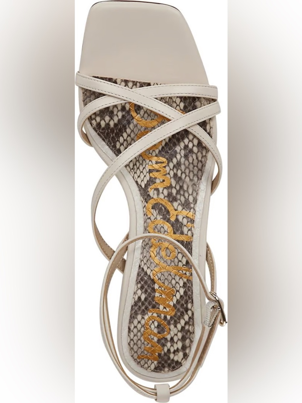 Sam Edelman Cream/Whitley Ankle Strap Dress Shoe